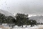 بارش برف پاییزی در برخی از مناطق کوهستانی کاشان