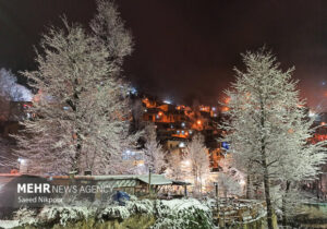 بارش نخستین برف پاییزی در ماسوله