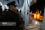 نقارهنوازی خادمان حرم مطهر رضوی در روز میلاد حضرت زهرا(س)