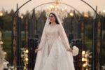 نگاهی به لباس عروس مریم مومن / خانم بازیگر با لباس عروس ترند سلطنتی درخشید + عکس